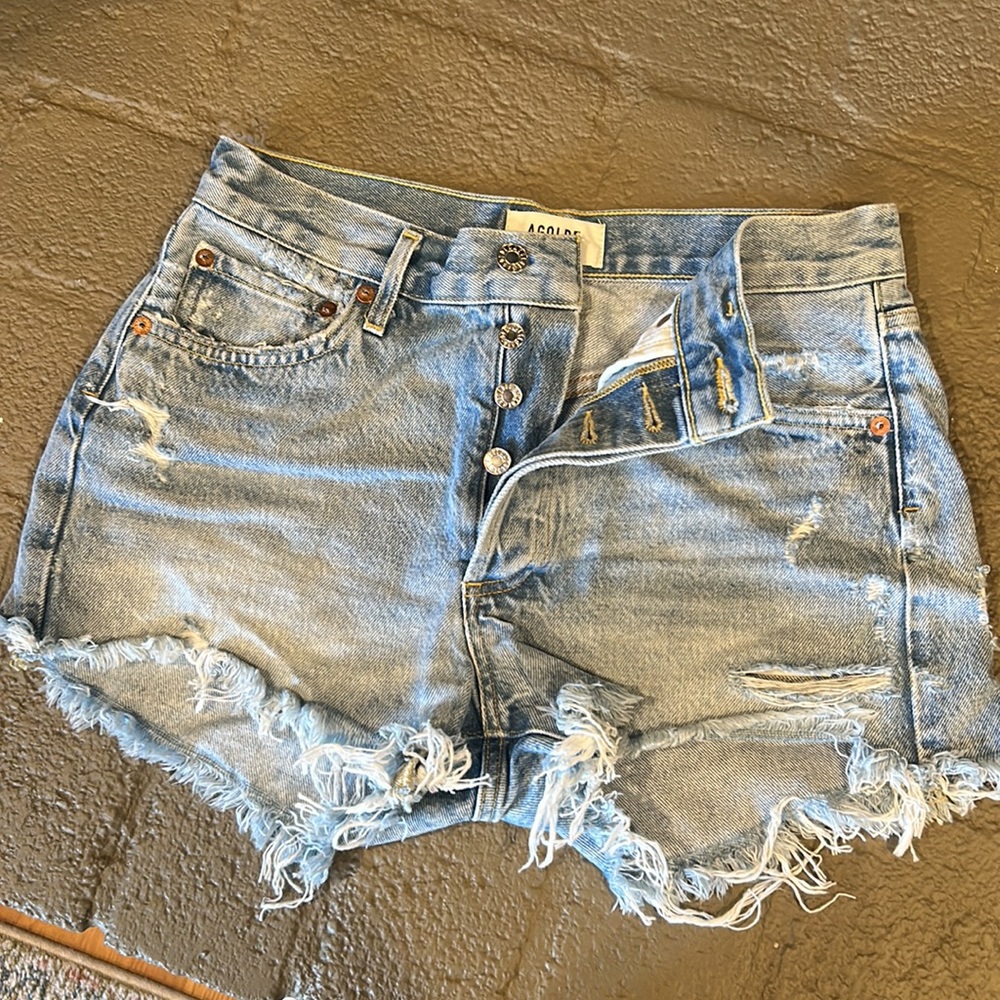 Agolde mid rise shorts - like new